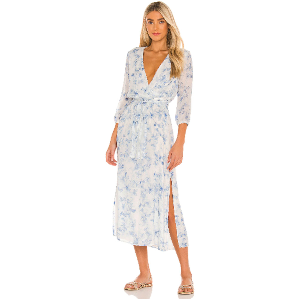 Bella Dahl Cross Front Belted Maxi Dress